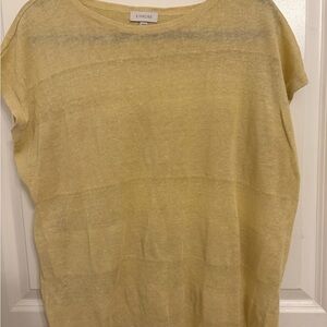 Kinross 100% Linen Short Sleeve Top – Lightweight Summer Knit
